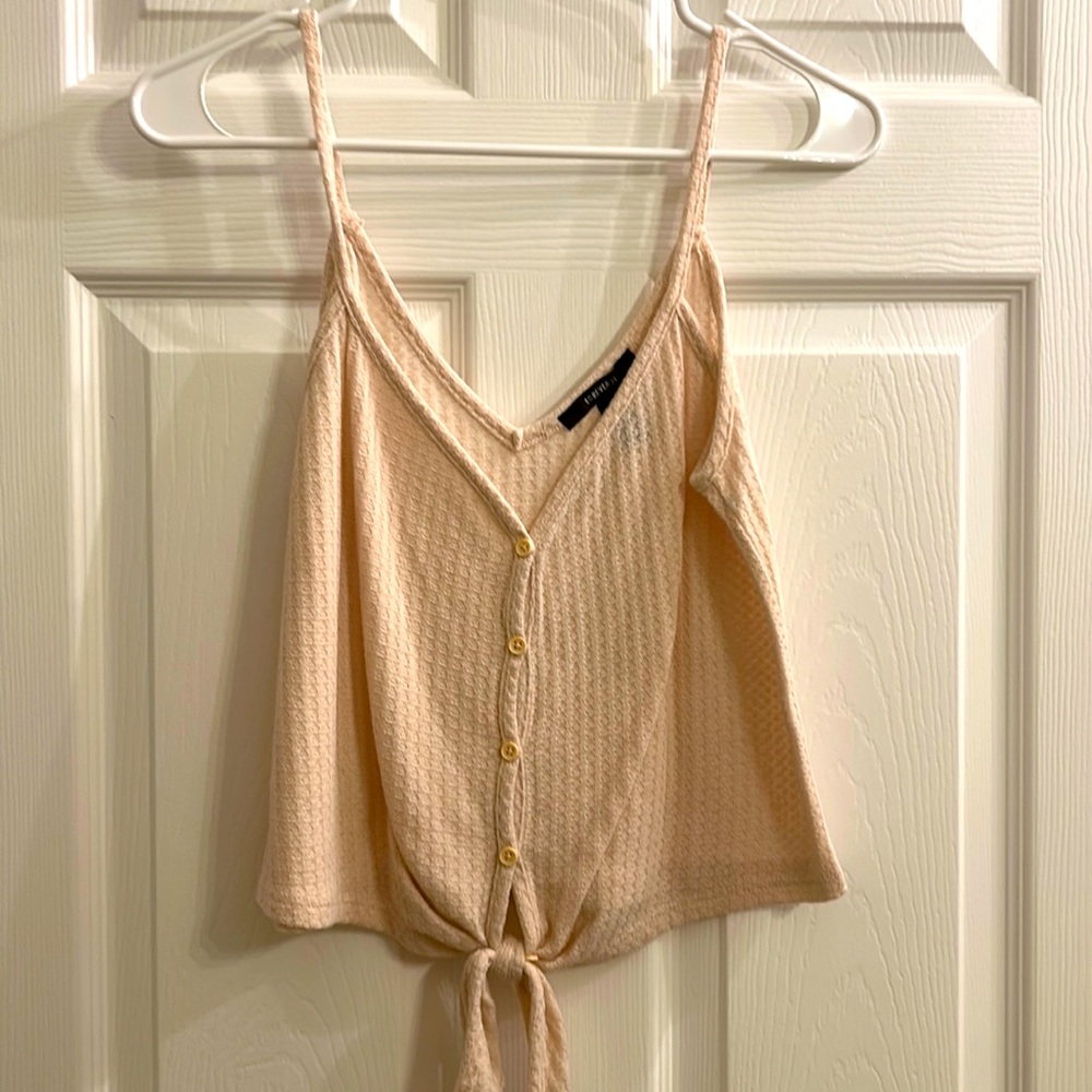 Light pink mid drift tank top
